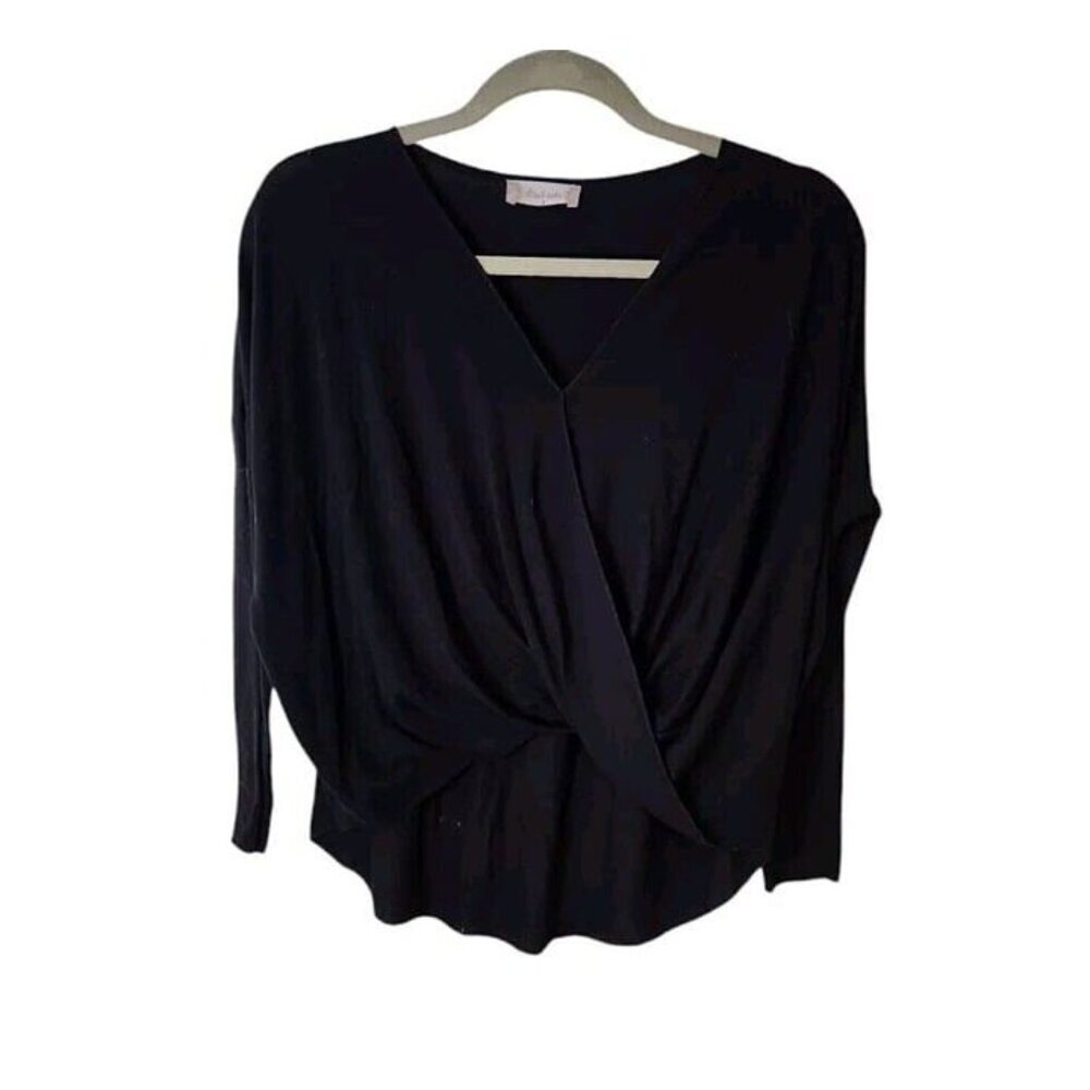 Altar’d State Faux Wrap Crossover Front Hi-Low Blouse Top Women's Size Small